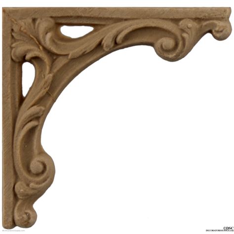 Wide range of sizes of stair brackets and side scrolls €“ Since 1883 Stairway Molding, Wooden Fireplace Surround, Stair Brackets, Wooden Corbels, Wooden Fireplace, Decorative Brackets, Pooja Room Door Design, Stair Tread, 3d Cnc