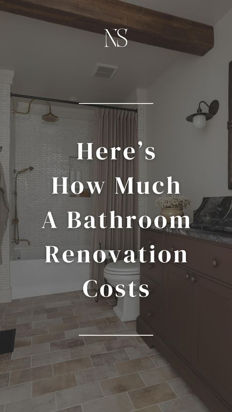 A bathroom renovation budget breakdown. Here's how much a bathroom remodel costs and 3 ways you can save money. Here's where you can buy affordable unlacquered brass shower heads and sink faucets. #bathroomrenovation #bathroomcosts #bathroomrenovationcosts #unlacqueredbrassfaucet #unlacqueredbrassshowerhead Diy Small Bathroom Remodel, Before And After Room Makeover, Small Bathroom Remodel Cost, Save Vs Splurge, Bathroom Remodel Small Diy, Bathroom Renovation Cost, Bathroom Remodel Cost, Small Bathroom Interior, Renovation Budget