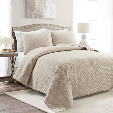 Copper Grove Balm Diamond Oversized Cotton 3-piece Quilt Set - On Sale - Bed Bath & Beyond - 20931639 Baby Toddler Bed, Fireplace Console, Bunk Bed Loft, Cotton Quilt Set, Living Room Entertainment, Lush Decor, Inspire Me Home Decor, Bedspread Set, Living Room Shop