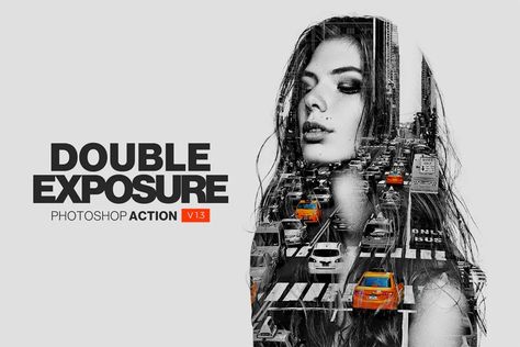 Double Exposure Photoshop Tutorial, Photoshop Filter, Double Exposure Photoshop Action, Double Exposure Photoshop, Double Exposure Effect, Photo Tricks, Double Exposure Photography, Photoshop Filters, Sketch Photoshop