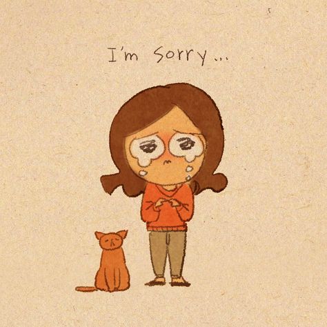 ♥  I'm sorry  ♥  by Puuung at www.facebook.com/puuung1   ♥ Puuung Love Is, Launching Event, Wall E Eve, Hidden Object Games, Cute Couple Comics, Cute Romance, Cute Couple Drawings, Couple Illustration, Cute Love Stories