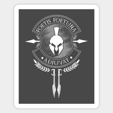 The Latin saying "Fortis fortuna adiuvat" means "Fortune helps the brave (brave)". This Sparta inspired design is a great inspiration for your life. This design with a great Latin quote is the perfect gift for firefighters, police officers, soldiers or pilots. -- Choose from our vast selection of magnets to match with your desired size to make the perfect custom magnet. Pick your favorite: Movies, TV Shows, Art, and so much more! Available in two sizes. Perfect to decorate your fridge, locker, o Fortes Fortuna Adiuvat Tattoo Design, Fortis Fortuna Adiuvat Tattoo Design, Fortis Fortuna Adiuvat Wallpaper, Fortes Fortuna Adiuvat Tattoo, Hercules Tattoos, Fortis Fortuna Adiuvat Tattoo, Fortes Fortuna Adiuvat, Fortis Fortuna Adiuvat, Hercules Tattoo