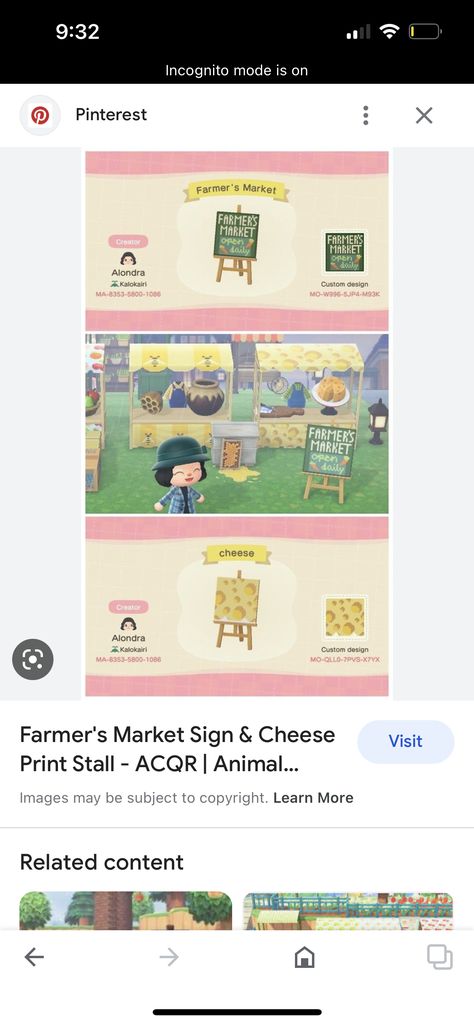 Animal Crossing Design Codes Farmers Market, Animal Crossing Vegetable Sign, Acnh Farm Sign, Animal Crossing Farmers Market Sign, Acnh Market Sign, Farmers Market Animal Crossing, Animal Crossing Farmers Market, Animal Crossing Fruit Sign, Cheese Design