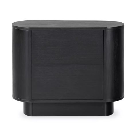 Paden Nightstand Aged Black Acacia Four Hands