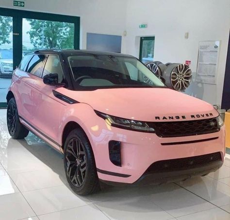 Range Rover Aesthetic Wallpaper, Car Wrap Ideas, Range Rover Aesthetic, Rover Aesthetic, Pink Suv, Pink Range Rovers, Suv Range Rover, Pink Cars, Car Wrap Design