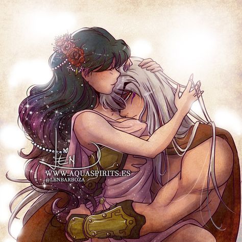 Amor Inuyasha, Inuyasha Love, Seshomaru Y Rin, Inuyasha And Sesshomaru, Inuyasha Fan Art, Kagome And Inuyasha, Kagome Higurashi, Romantic Manga, Cute Couple Art