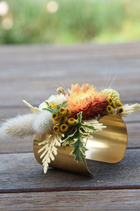 Modern Corsage, Cuff Corsage, Bracken Fern, Wedding Body, Wedding Day Checklist, Billy Buttons, Floral Cuff, Adelaide Hills, Corsage And Boutonniere