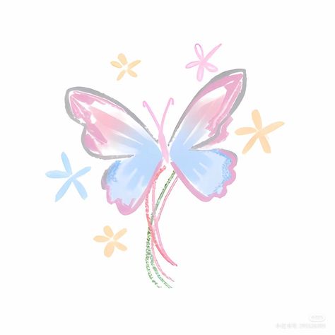 Colorful Butterfly Tattoo, Phone Wallpaper Boho, Flower Graphic Design, Cute Tiny Tattoos, Butterflies Flying, Cute Doodle Art, Mini Drawings, Cute Couple Art, Flower Graphic