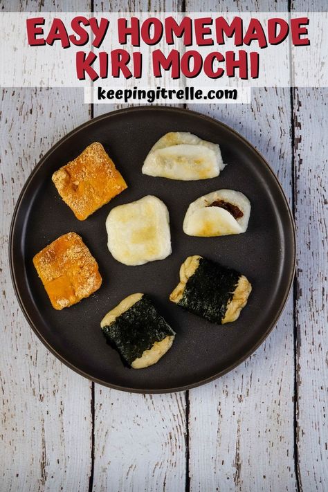 Making kiri mochi at home is easier than you think. All you need is a few ingredients and tools to make yourself a delicious treat. Kiri Mochi, Roasted Soybeans, Bread Making Machine, Rice On The Stove, Chinese Buffet, Mochi Recipe, Azuki Bean, Red Bean Paste, Japanese Dessert