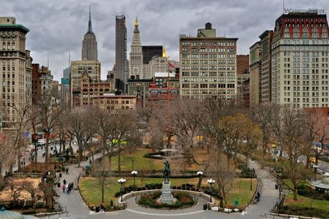 Union Square, NYC | Urban Omnibus Nyc Tourist, Union Square Nyc, Home Nyc, City Parks, Boston Skyline, Nyc Baby, I Love Nyc, Park Landscape, Downtown New York