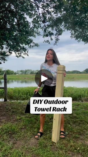 80K views · 778 reactions | Transforming our poolside oasis with this amazing DIY outdoor towel rack! ☀️🏊‍♂️Dive into summer with style! #DIY #PoolsideParadise #SummerVibes #OutdoorLiving #TowelRack #PoolDays #DIYProject #BackyardBliss #BackyardDIY #BackyardGoals #SummerFun #DIYIdeas #PoolParty #CreativeProjects #PoolsideParadise #DIY #DIYProject #DIYIdeas #pool #poolcraft #FYP #outdoordiy | Amanda Gilmore  | Mark Ambor · Good To Be Pool Towel Rack Ideas Diy, Diy Pool Towel Holder, Pool Towel Rack Ideas, Diy Towel Rack For Pool, Pool Cover Holder Diy, Pool Solar Cover Holder Diy, Towel Holder For Pool Area, Poolside Towel Holder, Pool Towel Rack Diy