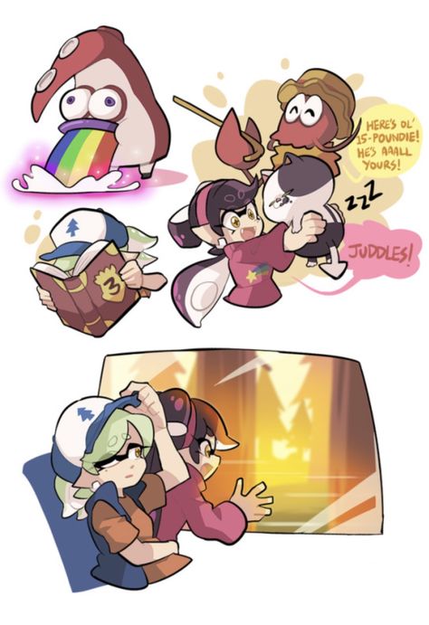 Splatoon Crossover, Splatoon Tumblr, Splatoon Squid Sisters, Splat Tim, Splatoon Squid, Squid Sisters, Splatoon Memes, Callie And Marie, Splatoon Art