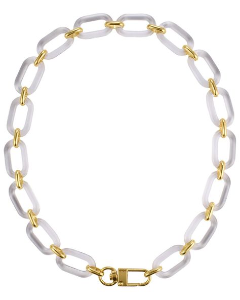 ADORNIA 14K Plated Statement Necklace / Gilt Lucite Jewelry, Contemporary Necklace, Gold Plated Rings, Workout Accessories, Link Necklace, Watches Jewelry, Bar Necklace, Ring Necklace, Chains Necklace