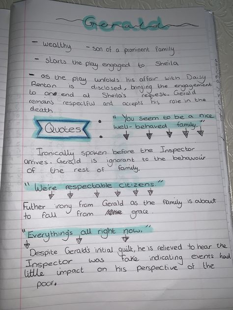 An Inspector Calls Characters, Gerald Croft Quotes, Gerald Croft Character Analysis, Gcse Drama Portfolio Ideas, An Inspector Calls Revision Notes Gerald, Gerald Inspector Calls, Gerald Croft Revision, A Christmas Carol Key Quotes, Gerald Croft