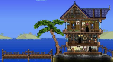 Terraria Design, Terraria Game, Terrarium Base, Terraria House Ideas, Terraria House Design, Terraria House, Terraria Builds, Side Scroller, Bob The Builder