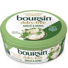 Boursin Cheese Recipes, Dairy Brands, Plant Based Cheese, Boursin Cheese, Herb Cheese, Dairy Free Cheese, Healthy Bowls, Cheese Spread, Garlic Herb