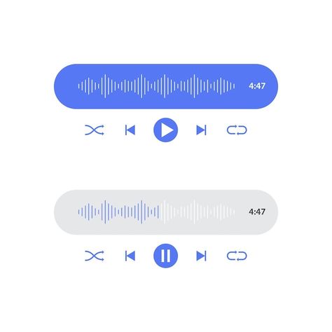 Vector audio wave sound player | Premium Vector #Freepik #vector #sound-spectrum #audio-spectrum #waveform #music-spectrum Music Spectrum, Audio Waves, Audio Spectrum, Premium Vector, Graphic Resources, Cd, Sound, Audio, Music