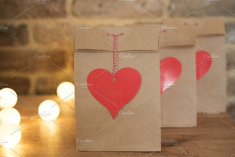 Paper Bag Crafts, Brick Background, Identity Branding, Heart Tag, Bags Aesthetic, Branding Mockups, Favor Bags, Mock Up, Illustration Design