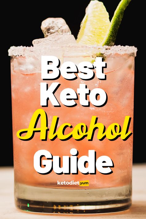 Keto Friendly Alcoholic Drinks, Alcohol Guide, Keto Alcohol, Cut Carbs, Fun Drinks Alcohol, Keto Cocktails, Recetas Keto, Keto Drink, Best Keto Diet