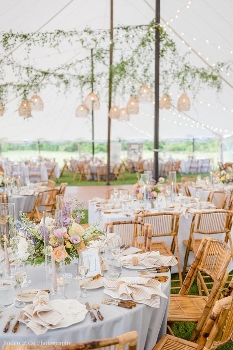 These wedding tablescapes are gorgeous! Loved the use of wedding flowers in this outdoor wedding reception decor. See more New England wedding photography on my site now! Wentworth By The Sea Country Club Wedding, Sailcloth Tent Wedding, Margarita Wall, Outdoor Wedding Reception Decorations, Tented Wedding Reception, New Hampshire Wedding, Tented Wedding, Wedding Reception Decor, Happy Photography