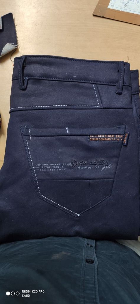 Back Pocket Designs Jeans Mens, Gents Jeans, Gents Pants, Mens Jeans Pockets, Jean Pocket Designs, Gents Kurta Design, Jeans Pocket, Gents Kurta, Emb Designs