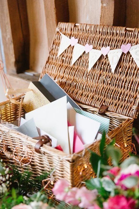 Card Basket Wedding, Rustic Hampers, Wedding Card Basket, Green Images, Pink Colour Scheme, Wtoo By Watters, Card Basket, By Watters, Wedding Cards Handmade