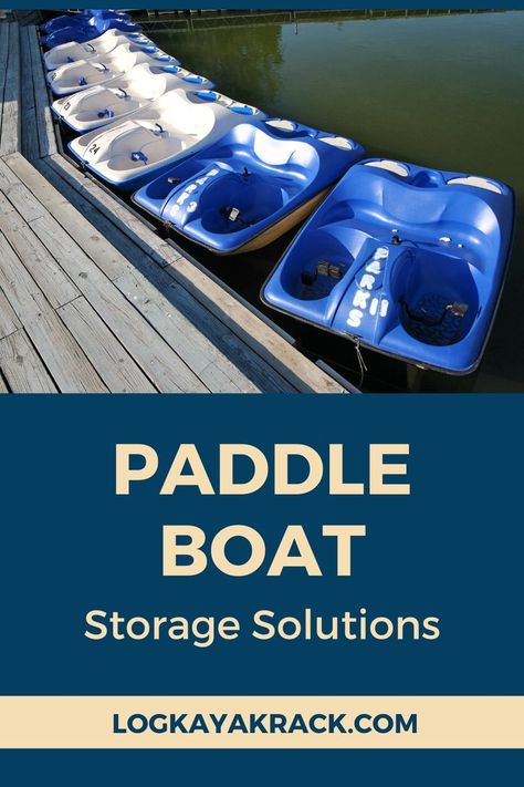 Paddle Boat Storage, Pedal Boat Storage, Diy Kayak Storage Rack Plans, Kayak And Canoe Rack, Canoe And Kayak Storage Rack, Boat Rack, Diy Wood Kayak Storage Rack, Diy Kayak Rack For Truck, Pedal Boat