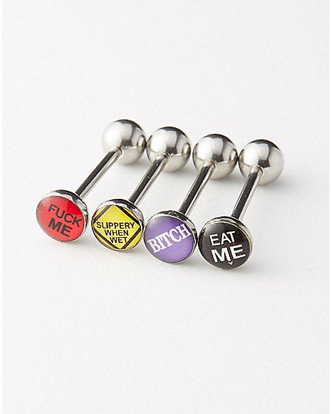 Cute Tongue Piercing Jewelry, Cute Tongue Piercing, Tongue Barbell, Tongue Piercing Jewelry, Tongue Piercings, Tongue Bars, Tongue Ring, Jewelry Piercing, Slippery When Wet