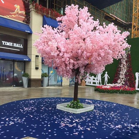 Artificial Cherry Tree Simulated Plant Fake Tree Green Banyan Wedding Party Decorations Outdoor Stage Garden Decoration - Artificial Flowers - AliExpress Peach Blossom Tree, Artificial Cherry Blossom Tree, Plant Wedding, Tree Stem, Peach Tree, Peach Trees, Blossom Tree, Flower Ornaments, Cherry Blossom Tree