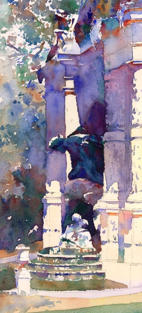 Michael Reardon, Watercolor Paris, Watercolor Architecture, Georges Seurat, Watercolor Subjects, Watercolour Ink, Art Watercolour, Watercolor Lessons, France Art