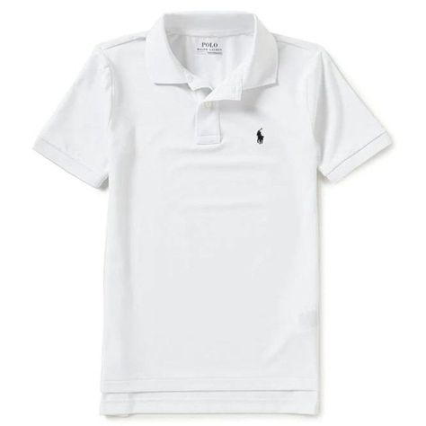 Ralph Lauren Boy's Performance Jersey Polo Shirt - Size Xl(18-20) In White From Polo Ralph Lauren, This Polo Shirt Features: Moisture-Wicking Stretch Jersey Fabric Ribbed Polo Collar With 2-Button Placket Short Sleeves With Ribbed Armbands Signature Embroidered Pony At The Left Chest Tennis Tail Polyester/Elastane Machine Wash Long Sleeve Jersey Shirt, Polo Shirt Outfits, Kids Shirts Boys, Kids Uniforms, Ralph Lauren Pullover, Ralph Lauren Kids, Ralph Lauren Boys, Ralph Lauren Long Sleeve, Ralph Lauren Polo Shirts