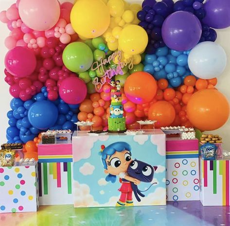 True And The Rainbow Kingdom Birthday Party Ideas, True And The Rainbow Kingdom Birthday, True And The Rainbow Kingdom, Rainbow Kingdom, Birthday Theme Decoration, Diy Cake Topper, 4th Birthday Parties, Sugar Plum, 8th Birthday