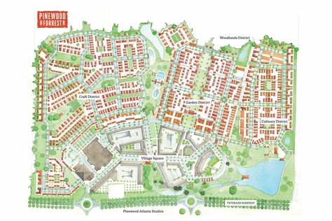 American Gothic Painting, Social Housing Architecture, Walking To Work, Company Town, Building Development, New Urbanism, Geothermal Energy, Mixed Use Development, Creative Class