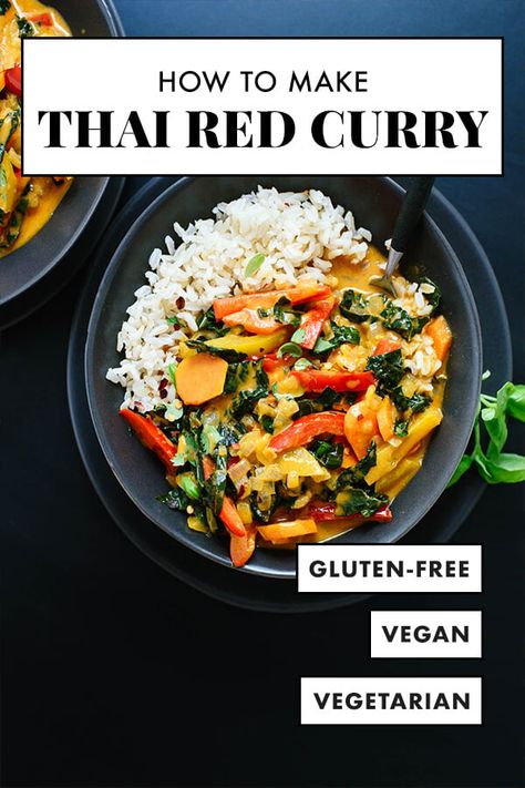 This homemade Thai red curry recipe with vegetables is SO EASY to make at home! It’s much tastier than takeout and healthier, too. #cookieandkate #vegetarian #thaicurry #curryrecipe #veganrecipe Shrimp Thai, Thai Red Curry Recipe, Recipe With Vegetables, Red Curry Recipe, Cookie And Kate, Hearty Dinner Recipes, Hearty Dinner, Recipes Crockpot, Curry Recipe