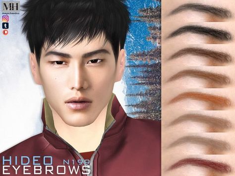 Asian eyebrows in 13 colors - HQ Compatible. Sims 4 Natural Eyebrows, Sims 4 Cc Men Eyebrows, Sims 4 Men Eyebrows, Sims 4 Male Eyebrows Cc, Sims 4 Eyebrows Male, Male Cc Sims 4 Face, Sims 4 Cc Eyebrows Male, Sims 4 Male Eyebrows, Sims 4 Cc Eyebrows