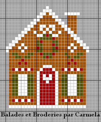 Perler Gingerbread House, Christmas House Cross Stitch, Gingerbread House Cross Stitch Pattern, Christmas Hama Beads Pattern, Cross Stitch Gingerbread House, House Cross Stitch Patterns, Gingerbread House Crochet, Gingerbread House Cross Stitch, Gingerbread Cross Stitch