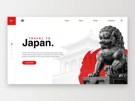 Japan / Web UI by Zoltán Czékmány on Dribbble การออกแบบ Ui Ux, Design De Configuration, Desain Ux, Design Sites, Desain Buklet, Desain Editorial, Webdesign Inspiration, Web Ui Design, Website Design Layout