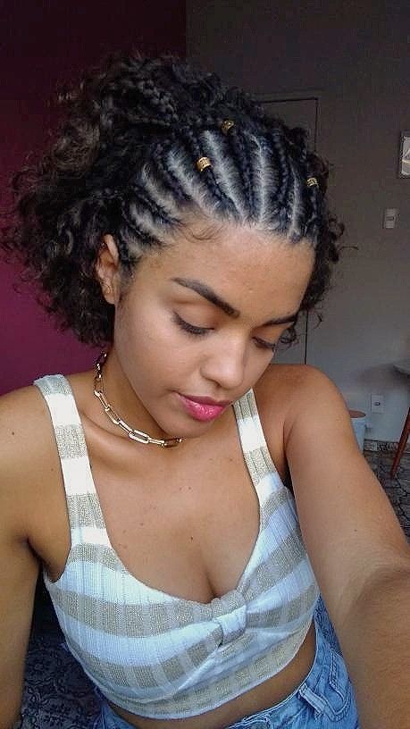 Cabello Afro Natural, Natural Braided Hairstyles, In My 20s, Mixed Curly Hair, Natural Afro Hairstyles, Natural Hair Styles Easy, Natural Hair Updo, Long Natural Hair, Penteado Cabelo Curto