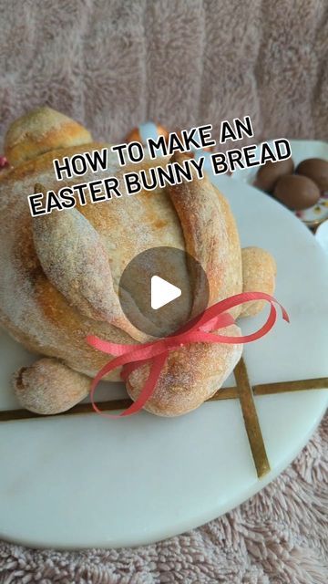 Donna Shin on Instagram: "How to make an Easter bunny bread 🐇
Make one and tell me what your Easter bunny bread's name is! 

Thanks @bellatrixfit for the inspo! ❤️🐇
#bunnybread #breadmaking #breadart #easterbunny #easterbread" Easter Scoring Bread, Easter Bunny Sourdough Bread, Bunny Bread Bowl, Easter Bunny Bread Bowl Spinach Dip, Easter Bunny Bread, Sweet Braided Easter Bread, Bunny Bread, Bread Scoring, Bread Art