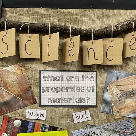 @life_of_miss_bee_ks1 on Instagram: "🧪 Science display 🧪   I will be recreating one of my previous displays with the children’s help next term.  Our new topic is all about materials and their properties and I know they will love all the investigations we have planned! @whiteroseeducation   #ks1 #ks1alldaylong #ks1teacher #ks1science #ks1workingwall #scienceworkingwall #workingwall" Science Display, Working Wall, I Know, Bee, Science, How To Plan, On Instagram, Instagram