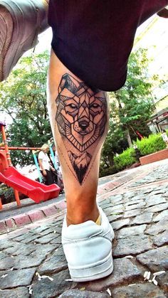 #BEAUTY, #RELATIONSHIPS #Fashion #Animals #Outfits #Winter Outfits #Animals Geometric Wolf Tattoo, Wolf Tattoos Men, Wolf Tattoo Sleeve, Forearm Band Tattoos, Wolf Tattoo Design, Disney Tattoo, Leg Tattoo Men, Calf Tattoo, Band Tattoo