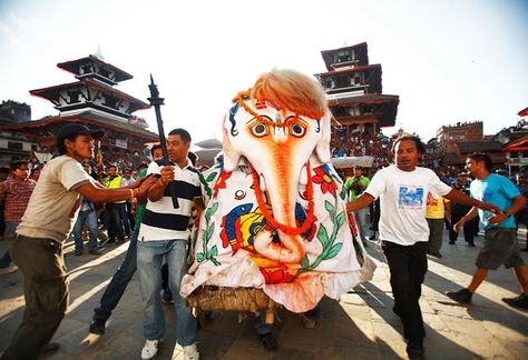 Indra Jatra Festival Indra Jatra, Nepali Culture, Street Festival, Being Held, The Eighth Day, The Festival, Old Pictures, Nepal, Cool Pictures