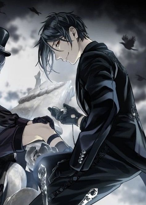 Black Butler Manga, Black Butler Sebastian, Creepypasta Cute, Sebastian Michaelis, Pop Art Comic, Black Butler Anime, Black Butler Kuroshitsuji, Butler Anime, Pandora Hearts