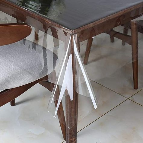 Amazon.com: Clear Vinyl Tablecloth Protector Waterproof/Oil-Proof Rectangle Plastic Transparent Sheet Table Cover 54X120 Inch : Home & Kitchen Decoration Buffet, Natural Wood Table, Clear Table, Kitchen Tablecloths, Vinyl Tablecloth, Plastic Tablecloth, Plastic Tables, Camping Table, Square Tablecloth