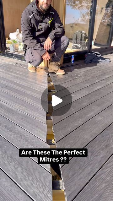 The Home Improvements Channel UK | How To Mitre Two Directions Decks Into One   #howto #how #homeimprovement #doityourself #diy #reels #asmr #asmrsounds #deck #decking... | Instagram Diy Add On Room To House, Add On Room To House, Deck Flooring Ideas, Terasse Ideas, Diy Home Improvement Outdoor, Wood Deck Designs, Deck Flooring, Diy Techniques And Supplies, Home Improvement Outdoor