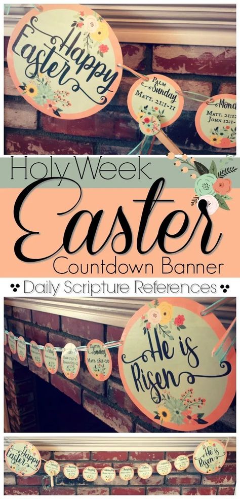 Holy Week For Kids, Holy Week Activities, Passion Week, Easter Countdown, Christ Centered Easter, Easter Week, Christian Activities, Bible Activities For Kids, Easter Activities For Kids