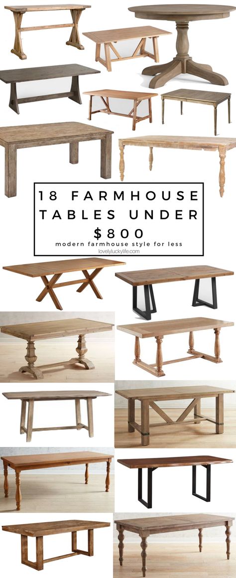 Farmhouse Small Dining Table, Country Farmhouse Dining Table, Small Farm Table Dining Room, Modern Farm House Dining Table, Modern Farmhouse Kitchens And Dining, Farmhouse Wood Table Dining Rooms, Country Farm Kitchen Table, Small Farmhouse Tables, Farmhouse Style Dining Room Rustic