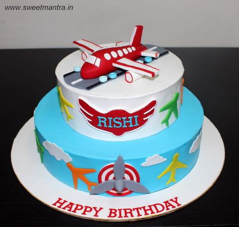 Wheels On The Bus Cake, Designer Birthday Cakes, Planes Birthday Cake, Fire Birthday, Airplane Birthday Cakes, Bus Cake, Mcqueen Car, Cake Designs For Kids, Airplane Cake