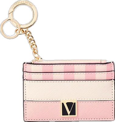 pink victoria secret money bag pink stripes victoria’s secret angel fashion Secret Wallet, Keychain Pink, Accordion Cards, One And Done, Wrist Wallet, Black Wristlet, Keychain Wallet, Black Wallet, Metallic Pink