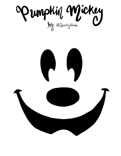 Disney Halloween Diy, Disney Pumpkin Carving Templates, Labu Halloween, Pumpkin Mickey, Miki Mouse, Disney Halloween Decorations, Disney Halloween Parties, Halloween Pumpkin Stencils, Disney Pumpkin Carving